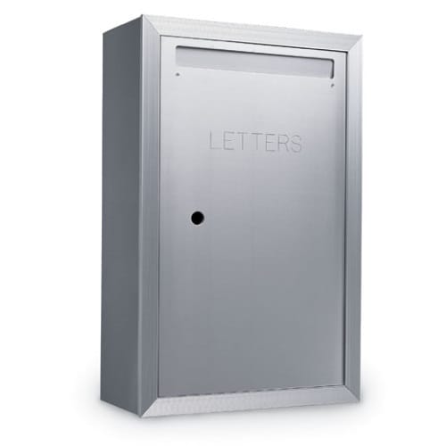 CAD Drawings American Postal Manufacturing Co. 120 Series Semi-Recessed Vertical Collection Box